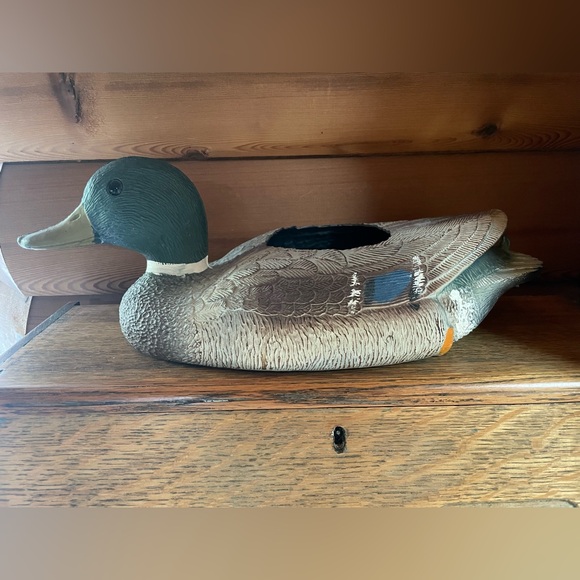 Lambeau Products Plastic Duck Decoy Planter - Picture 1 of 8